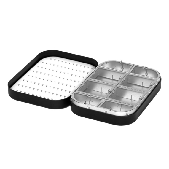 Douglas Metal Wheatley Fly Box 4\'\' Dual Foam / 8 compartments in der Gruppe Verwahrung / Boxen & Dosen / Fliegenboxen bei Sportfiskeprylar.se (NFD9184-4inch Foam-Comp)